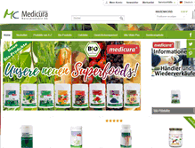 Tablet Screenshot of medicura-shop.com